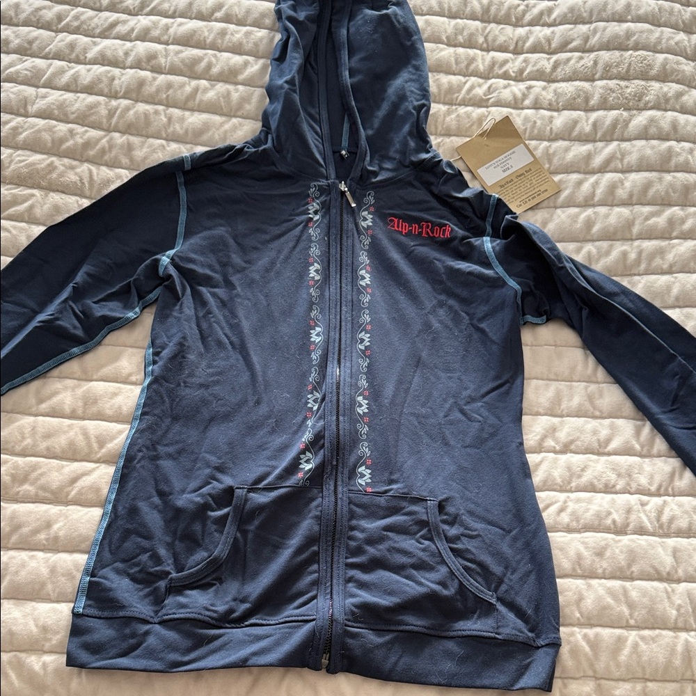 Alp N Rock Navy Blue Hooded Jacket